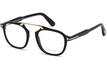 Image of Tom Ford FT5495 Eyeglass Frames - Shiny Black Frame Color
