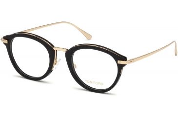 Image of Tom Ford FT5497 Eyeglass Frames - Shiny Black Frame Color