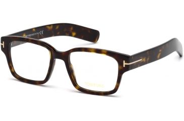 Image of Tom Ford FT5527 Eyeglass Frames - Dark Havana Frame Color, Dark Havana Lens Color