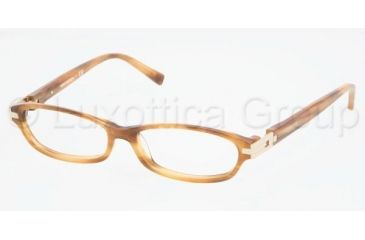 Image of Tory Burch TY 2013 Eyeglasses Styles - Amber Frame w/Non-Rx 50 mm Diameter Lenses, 928-5014