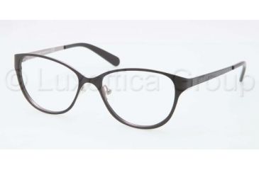 Image of Tory Burch TY1030 TY1030 Bifocal Prescription Eyeglasses 433-5115 - Matte Black/Silver Frame, Demo Lens Lenses