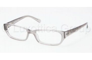 Image of Tory Burch TY2027 TY2027 Bifocal Prescription Eyeglasses 708-5216 - Transparent Gray Frame, Demo Lens Lenses