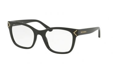 Image of Tory Burch TY4003 Single Vision Prescription Eyeglasses 1377-49 - Black Frame