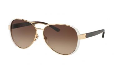 Image of Tory Burch TY6052 Single Vision Prescription Sunglasses TY6052-320113-60 - Lens Diameter 60 mm, Frame Color Gold White