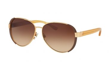 Image of Tory Burch TY6052 Single Vision Prescription Sunglasses TY6052-320313-60 - Lens Diameter 60 mm, Frame Color Gold/coconut