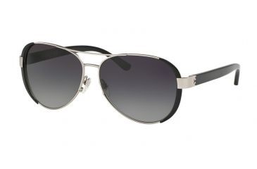 Image of Tory Burch TY6052 Single Vision Prescription Sunglasses TY6052-3204T3-60 - Lens Diameter 60 mm, Frame Color Silver / Black