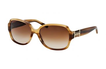 Image of Tory Burch TY7073 Sunglasses 133413-57 - Medium Tortoise Frame, Brown Gradient Lenses