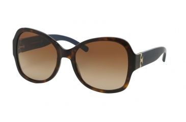 Image of Tory Burch TY7077 Sunglasses 134813-58 - Tortoise Navy Frame, Brown Gradient Lenses