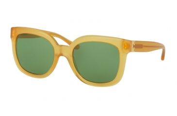 Image of Tory Burch TY7104 Sunglasses 16222-54 - Marigold Frame, Green Solid Lenses