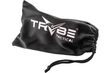 Image of TRYBE Tactical Universal Fit Safety Glasses, Adjustable Wire Core Temples and Nose Piece, Gray Lens, Black, UFSG-GR