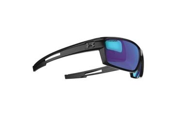 Image of Under Armour Captain Storm Single Vision Prescription Sunglasses, Satin Black Frame-U8630064-010168SV