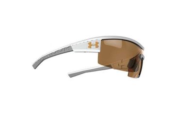 Image of Under Armour Fire, Satin White Frame w/Charcoal Gray Rubber,Brown Lens, U8600065-111120