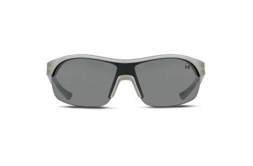 Image of Under Armour Marbella Shield, Satin Silver w/Green Rubber, Gray w/ML, U8600070-083101