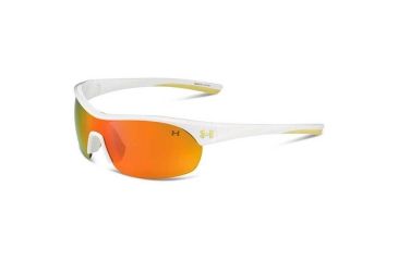Image of Under Armour Marbella Shield, White w/Yellow Rubber, Gray w/Orange ML, U8600070-107141