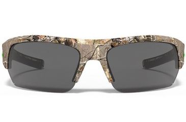 Image of Under Armour Big Shot Sunglasses, Satin Real Tree/Black Frame, Gray Lens U8630085-878700