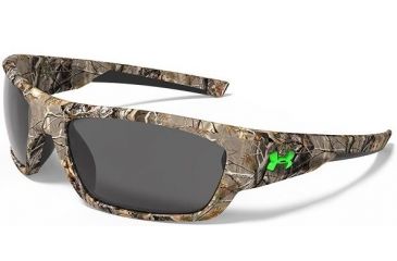 Image of Under Armour Force Sunglasses, Satin Real Tree/Black Frame, Gray Lens U8630086-878700