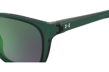 Image of Under Armour Raid Sunglasses with Transparent Green/Grey Frame and Green Lens, Medium, UA0013GS 1ED-Z9