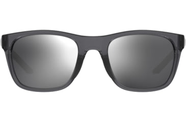 Image of Under Armour Raid Sunglasses with Transparent Grey Frame and Silver Mirror Lens, Medium, UA0013GS KB7-T4