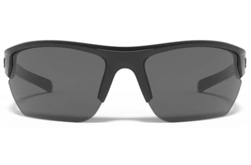 Image of Under Armour UA Propel Sunglasses, Gray Lens, Satin Carbon, One Size Fits Most, UA8600106-060100