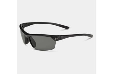 Image of Under Armour Zone 2.0 Storm, Black w/Black Rubber,Gray Polarized Lens, U8630050-000008