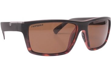 Image of Unsinkable Echo Sunglasses-Matte Black Tort Fade-Polarized ColorBlast Brown