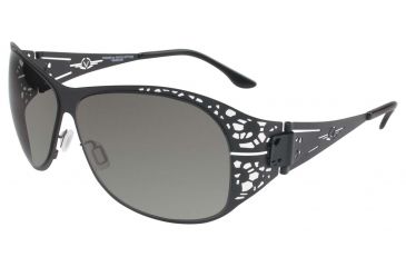 Image of VedaloHD Asti Smoke Sunglasses, Black Frame, Large 8094