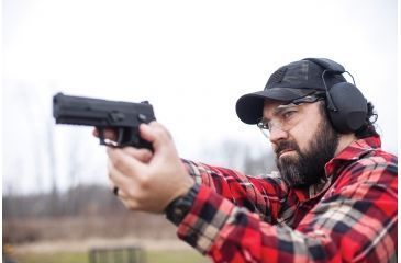 Image of Venture Gear Dropzone Shooting Glasses, Interchangeable Lenses with Black Temples VGSB88KIT