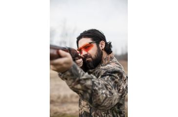 Image of Venture Gear Dropzone Shooting Glasses, Interchangeable Lenses with Black Temples VGSB88KIT