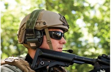 Image of Venture Gear Overwatch Shooting Glasses, Forest Gray Anti-Fog Lens, OD Green Frame VGSG722T