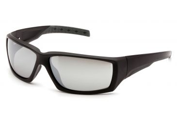 Image of Venture Gear Overwatch Shooting Glasses, Silver Mirror Anti-Fog Lens, Black Frame VGSB770T