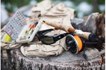 Image of Venture Gear Pagosa Shooting Glasses, Silver Mirror Anti-Fog Lens, Black Frame VGSB570T