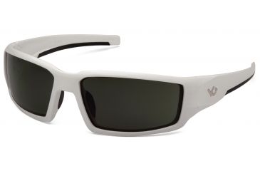 Image of Venture Gear Pagosa Shooting Glasses, Forest Gray Anti-Fog Lens, White Frame VGSW522T