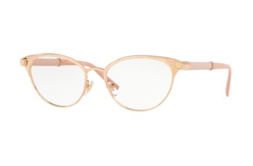 Image of Versace V-ROCK VE1259Q Bifocal Prescription Eyeglasses, 52mm, Pink Gold, VE1259Q-1412-52-BI