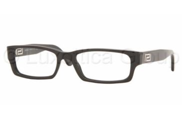 Image of Versace VE3102 Progressive Eyeglasses - Shiny Black Frame / 52 mm Prescription Lenses, GB1-5217