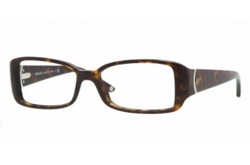 Image of Versace VE3118 SV Prescription Eyeglasses Dark Havana Frame / 52 mm Prescription Lenses, 108-5215