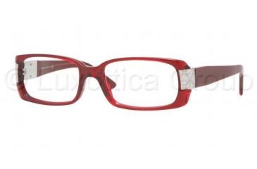 Image of Versace VE3130 Progressive Eyeglasses Bordeaux Transp. Frame / 54 mm Prescription Lenses, 388-5416