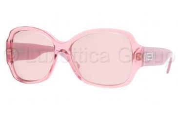 Image of Versace VE4166B Bifocal Sunglasses - Dark Pink-Transparent Pink Mirror Silver Gradient Frame / 58 mm Prescription Lenses, 203-84-5815
