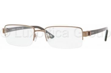 Image of Versace VE1183 Progressive Prescription Eyeglasses 1061-5218 - Brown 