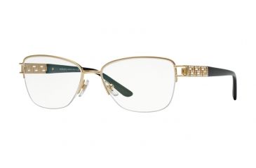 Image of Versace VE1220B Bifocal Prescription Eyeglasses 1002-54 - Gold Frame
