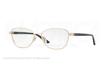 Image of Versace VE1221 Single Vision Prescription Eyeglasses 1002-52 - Gold Frame