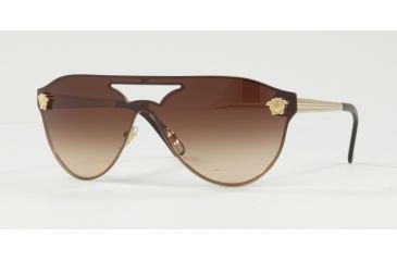 Image of Versace VE2161 Single Vision Prescription Sunglasses VE2161-125213-42 - Lens Diameter 42 mm, Frame Color Pale Gold