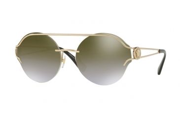 Image of Versace VE2184 Progressive Prescription Sunglasses VE2184-12526U-61 - Lens Diameter 61 mm, Frame Color Pale Gold