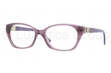 Image of Versace VE3170B Single Vision Prescription Eyeglasses 5029-5216 - Transparent Violet Frame