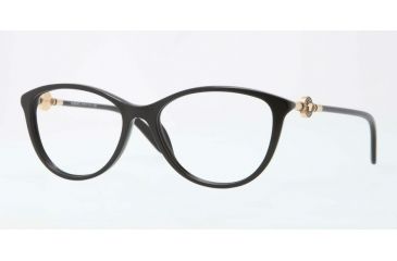 Image of Versace VE3175A Single Vision Prescription Eyeglasses GB1-54 - Black Frame