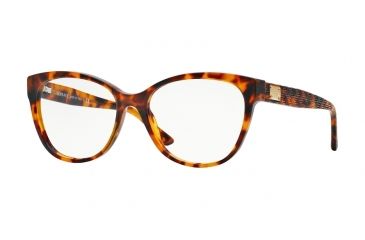 Image of Versace VE3193 Bifocal Prescription Eyeglasses 5074-52 - Havana Frame