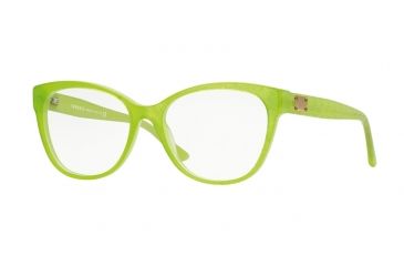 Image of Versace VE3193 Bifocal Prescription Eyeglasses 5096-52 - Glitter Green/opal Green Frame
