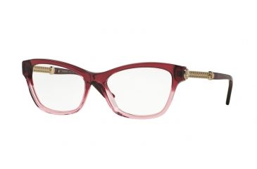 Image of Versace VE3214A Single Vision Prescription Eyeglasses 5151-54 - Tr Marc/tr Pink Frame