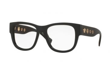 Image of Versace VE3230 Progressive Prescription Eyeglasses GB1-52 - Black Frame