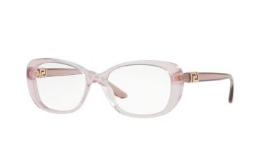 Image of Versace VE3234B Single Vision Prescription Eyeglasses 5223-51 - Transparent Lilac Frame