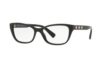 Image of Versace VE3249 Bifocal Prescription Eyeglasses GB1-52 - Black Frame